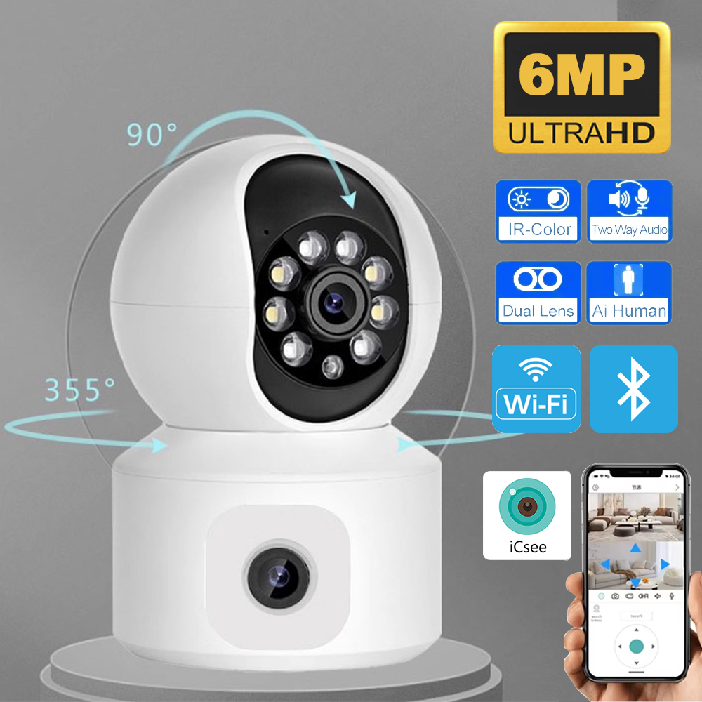 Eufy Camera E220 - Kamera IP WiFi ICSEE 6MP Lensa